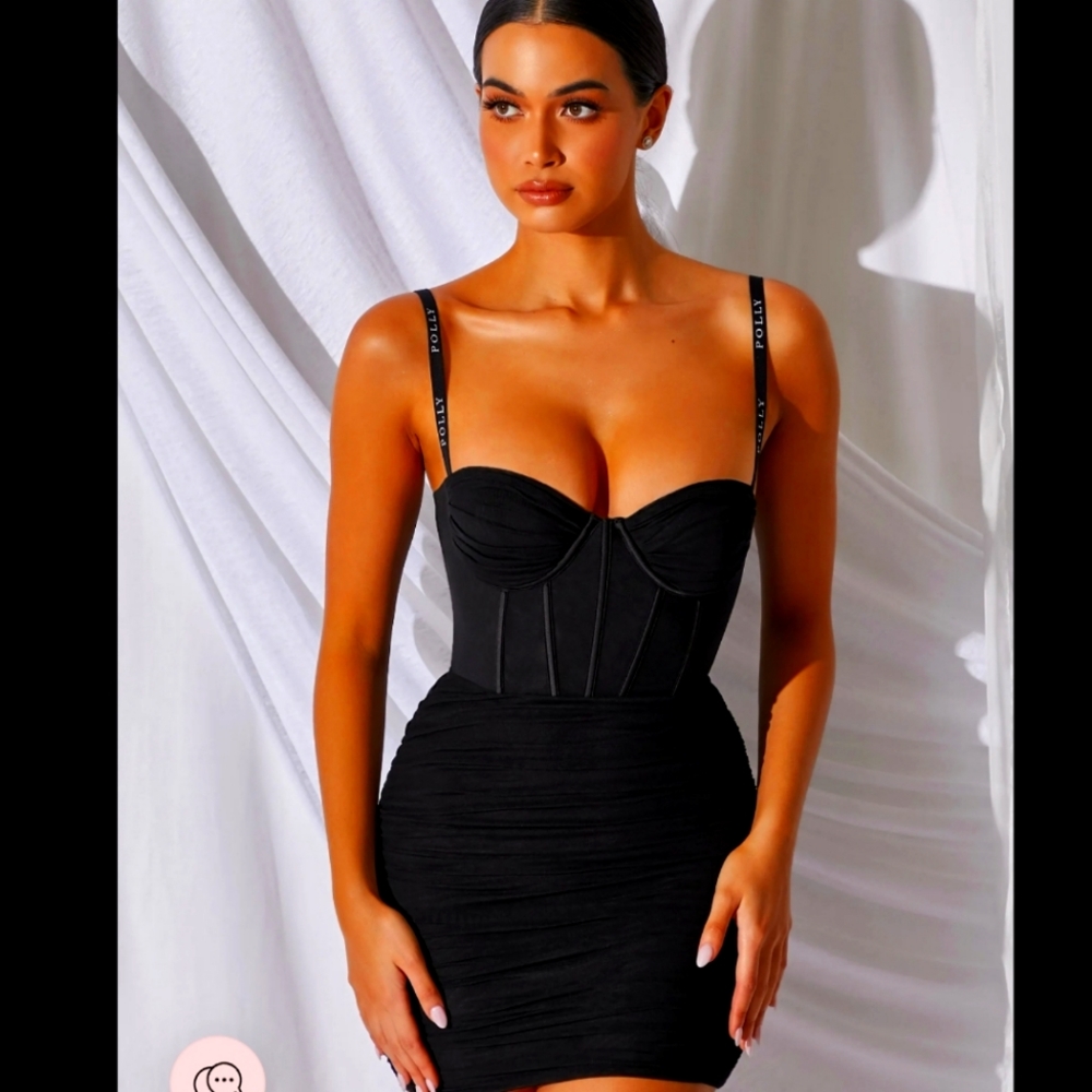 Black Mini Corset Dress